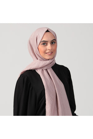 Pamuk Vual Şal - Pudra