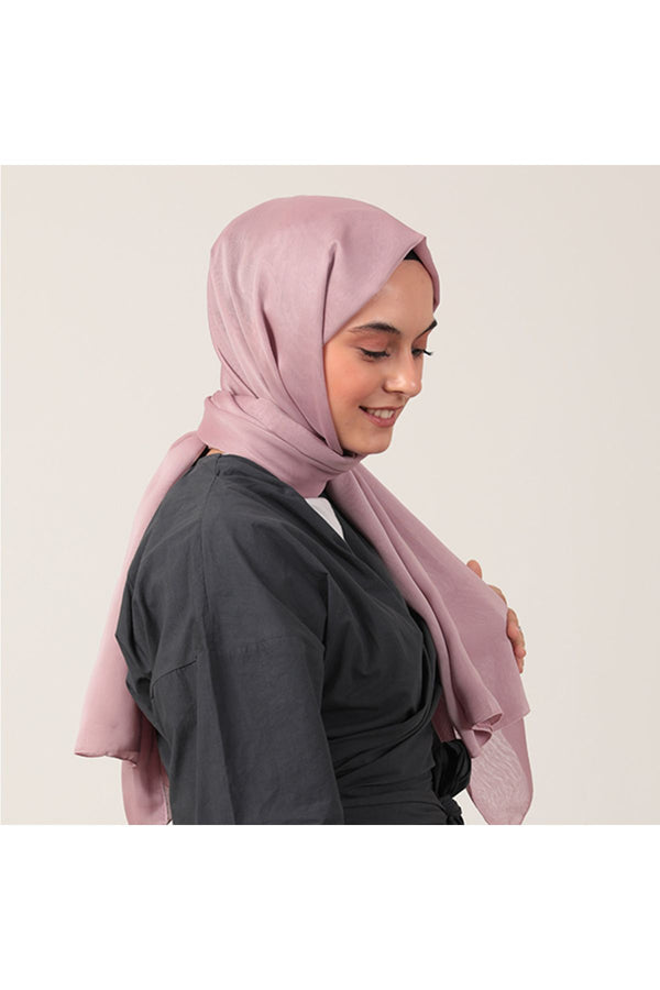 Janjanlı Şifon Şal - Açık Lila