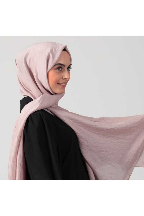 Pamuk Vual Şal - Pudra