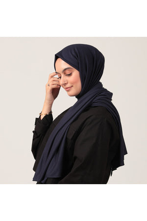 Penye Şal - Koyu Lacivert