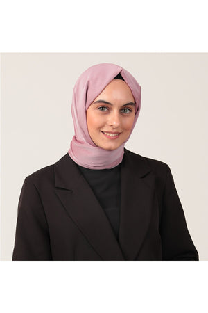 Janjanlı Şifon Şal - Leylak