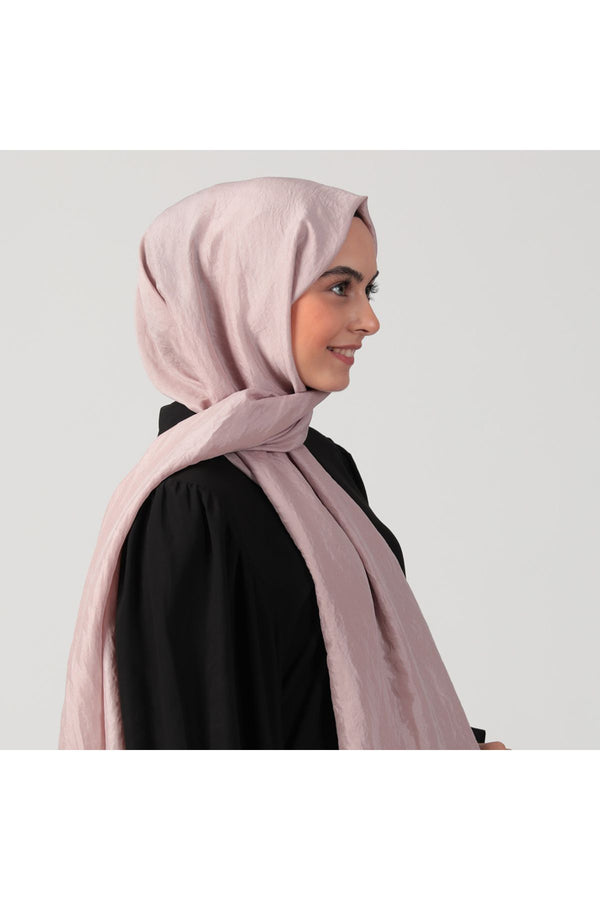 Pamuk Vual Şal - Pudra