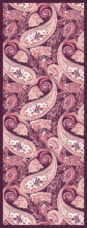 Efilia Desenli Şal - Kozmik Paisley - Pudra