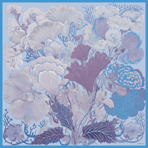 Efilia Desenli Eşarp - Mercan Bahçesi - Lila