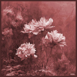 Efilia Desenli Eşarp - Zamansız Hayal - Gül Kurusu