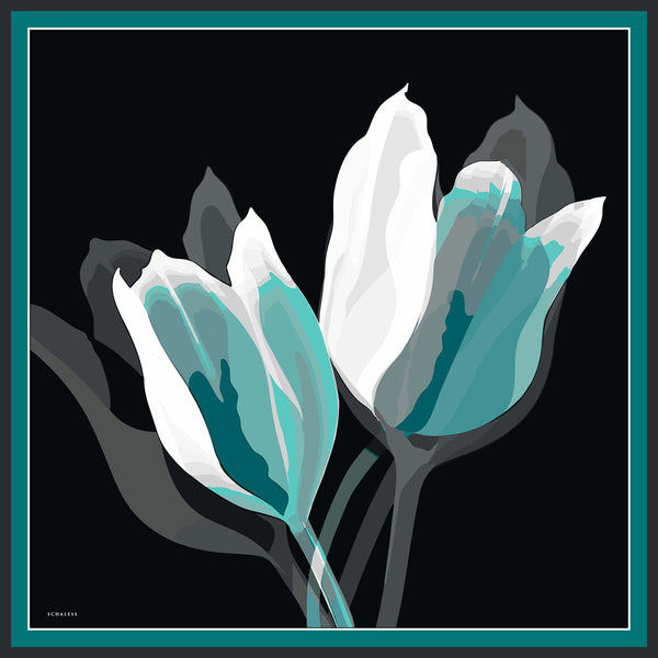 Efilia Desenli Eşarp - Renklerin Lalesi - Yeşil