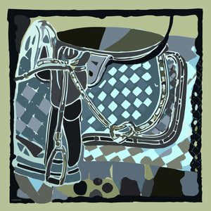 Efilia Desenli Eşarp - Pastel Yolculuk - Nefti