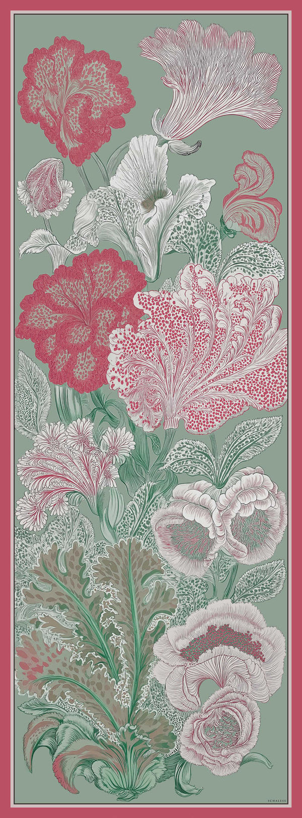 Efilia Desenli Şal - Mercan Bahçesi - Nefti