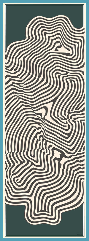 Efilia Desenli Şal - Yaşam İzi - Yeşil