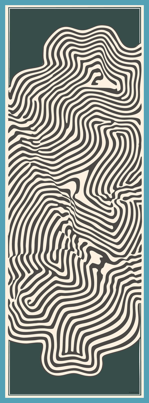 Efilia Desenli Şal - Yaşam İzi - Yeşil