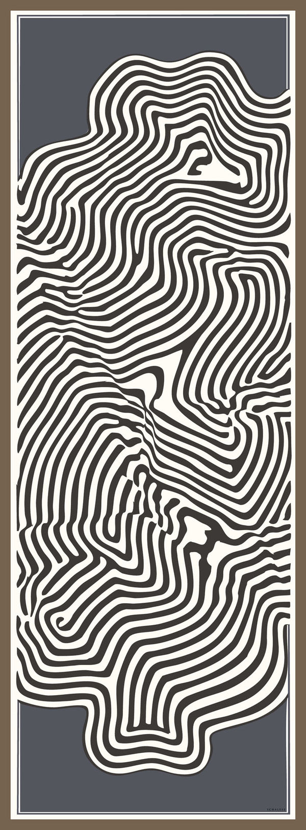 Efilia Desenli Şal - Yaşam İzi - Gri