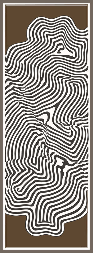 Efilia Desenli Şal - Yaşam İzi - Kahverengi