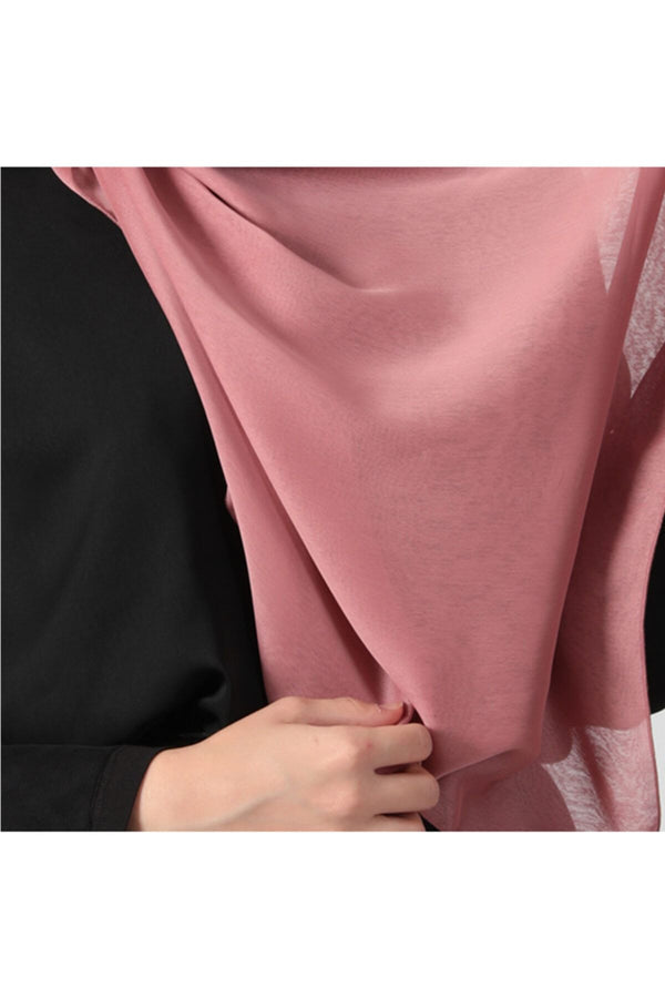 Janjanlı Şifon Şal - Soğan Kabuğu