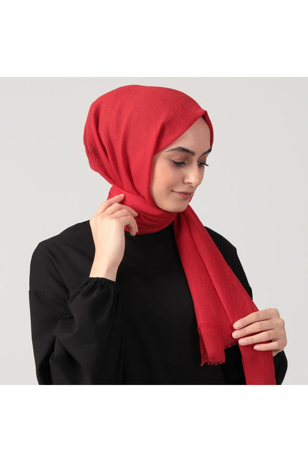 Ultra İnce Şal - Kırmızı