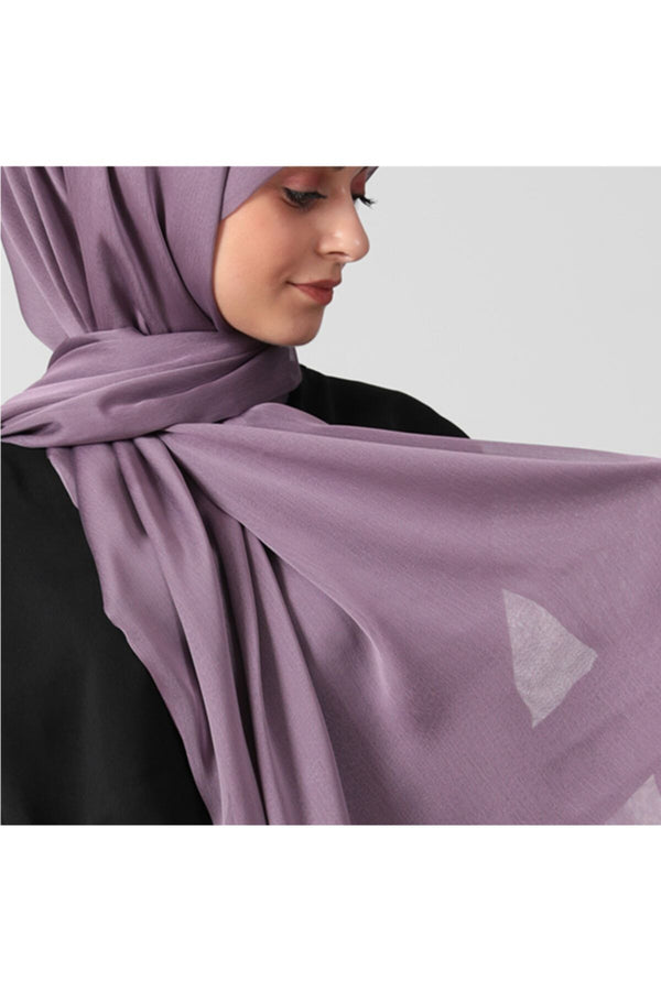 Janjanlı Şifon Şal - Oya Çiçeği