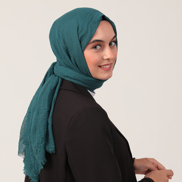 Bürümcük Şal - Petrol Yeşili