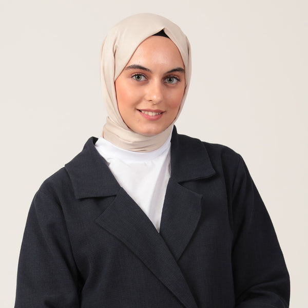 Düz Pamuklu Şal - Latte