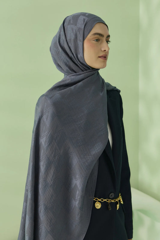 Native - Valena Desen Naia Şal - Füme