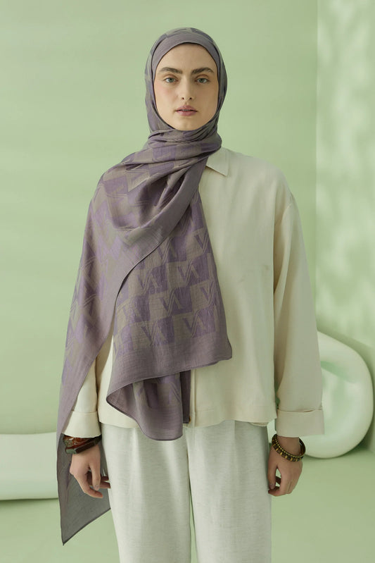 Native - Valena Desen Naia Şal - Vizon