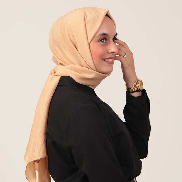 Pamuk Vual Şal - Gold