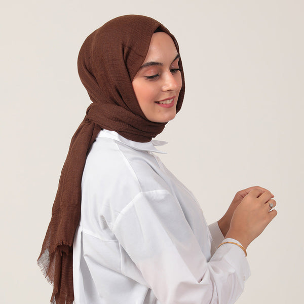 Bürümcük Şal - Kahverengi