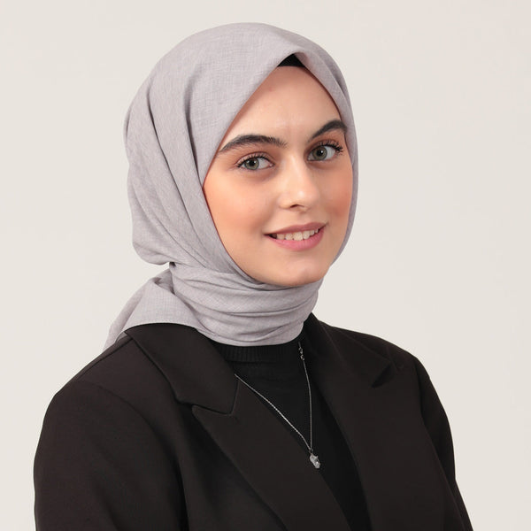 Yazlık Denim Eşarp - Gümüş