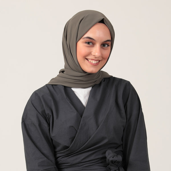 Şifon Şal - Haki Yeşili