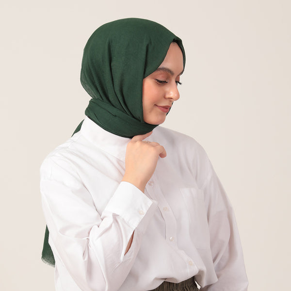 Ultra İnce Şal - Çam Yeşili