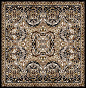 Vierra Desenli Eşarp - Ebedi Saraylar - Vizon