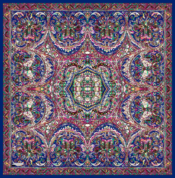 Vierra Desenli Eşarp - Ebedi Saraylar - Mor