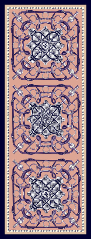 Vierra Desenli Şal - Süvarinin Arması - Somon