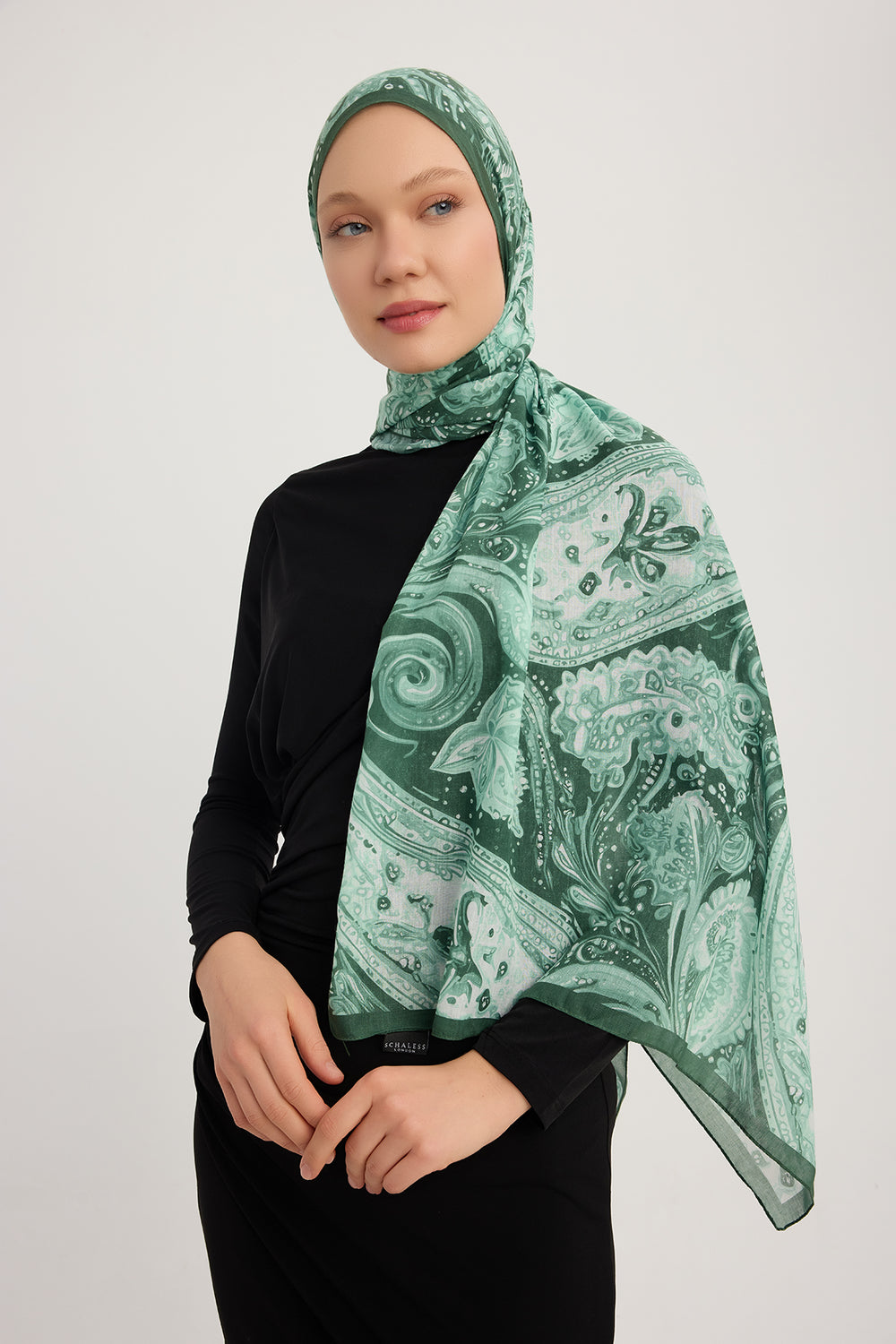 Efilia Desenli Şal - Kozmik Paisley - Nefti