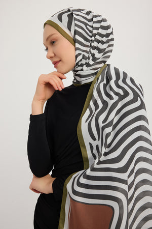 Efilia Desenli Şal - Yaşam İzi - Vizon