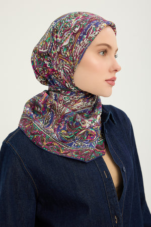 Vierra Desenli Eşarp - Ebedi Saraylar - Mor