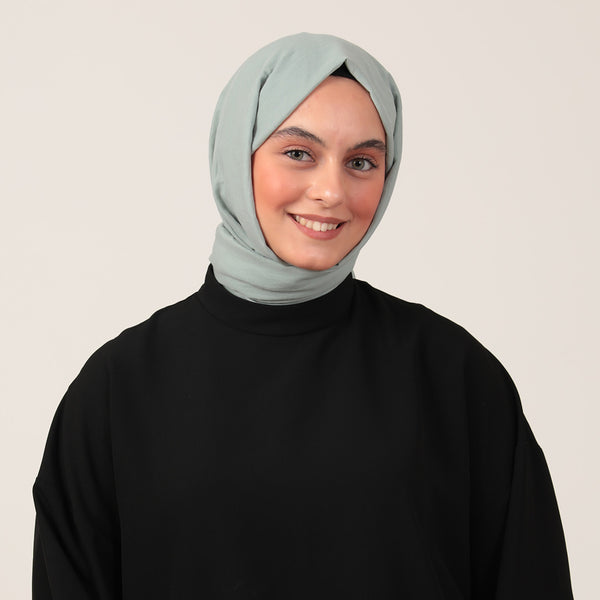 Bambu Pamuk Şal - Mint Yeşili