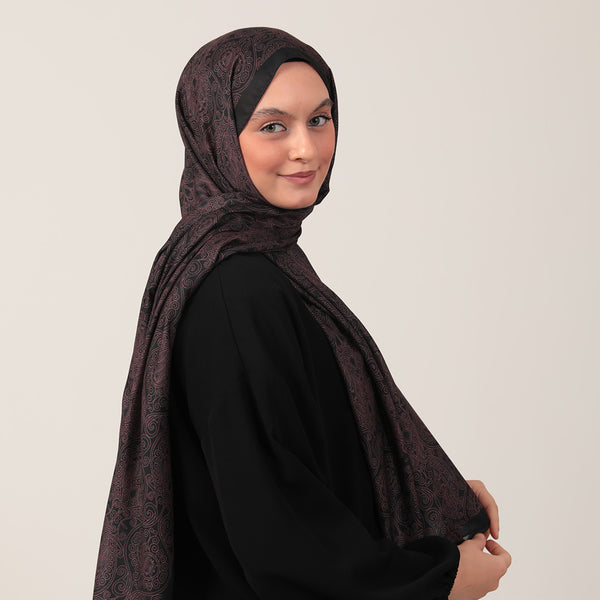 Pamuk İpek Şal - Mandala Desen - Marshall