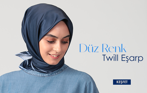 ipekistanbul Düz Renk Twill Eşarp Modelleri
