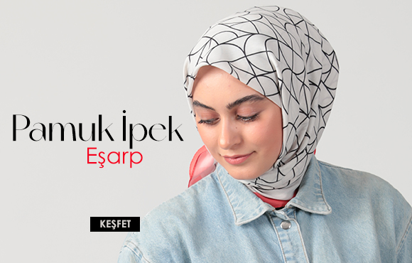 ipekistanbul Desenli Pamuk İpek Eşarp Modelleri
