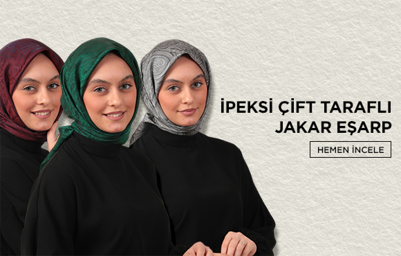 ipekistanbul Tesettür Eşarp Modelleri ve İpeksi Jakar Çift Taraflı Eşarplar