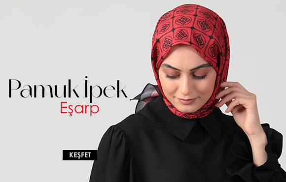 ipekistanbul Desenli Pamuk İpek Eşarp Modelleri
