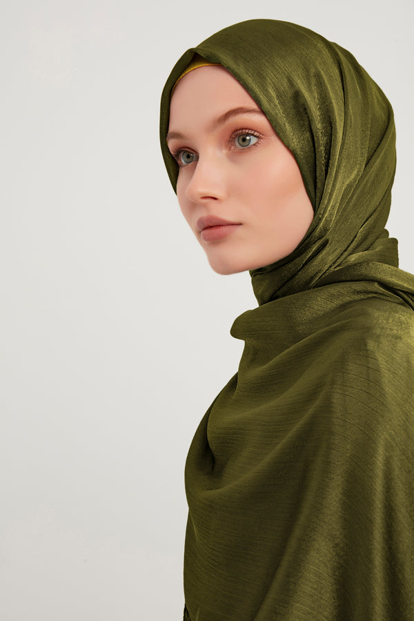 Abiye Şal - Haki Yeşili