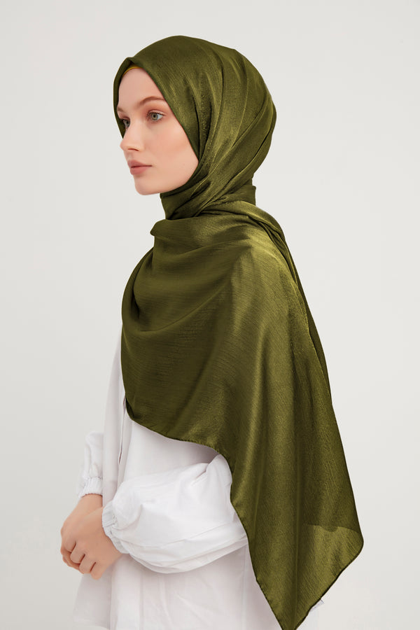 Abiye Şal - Haki Yeşili