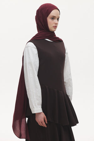 Native - Interflow Desen Naia Şal - Bordo