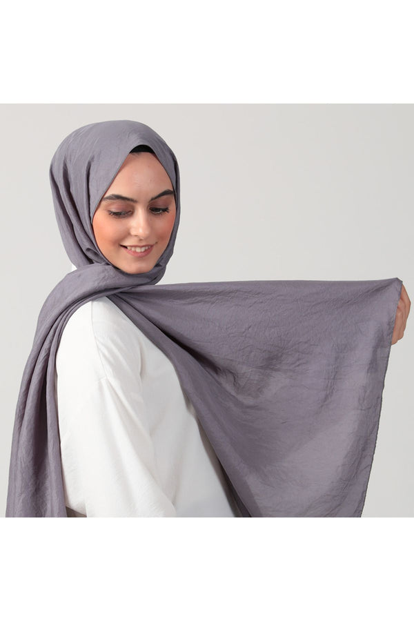 Pamuk Vual Şal - Antrasit