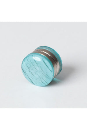 Mıknatıslı Eşarp Klipsi - Mermer Desenli - Gümüş