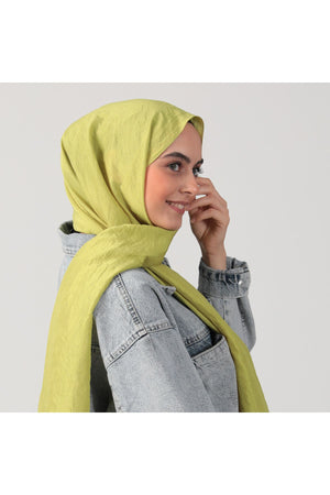 Pamuk Vual Şal - Lime