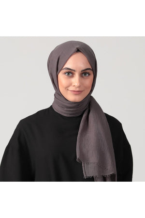 Ultra İnce Şal - Koyu Füme