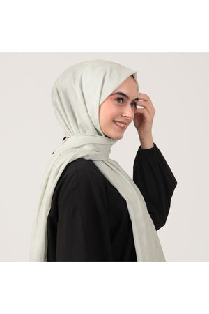 Pamuk İpek Şal - Dama Desen - Bej