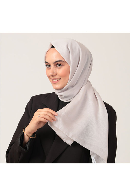 Janjanlı Şifon Şal - Taş