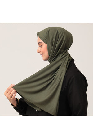 Penye Şal - Haki Yeşili